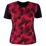 Röhnisch Plus Print Tee. Kortärmad tröja i microfiber. Xhale=kläder som andas.
 S= 42-44, M = 46-48, L = 50-52, XL = 54-56.



